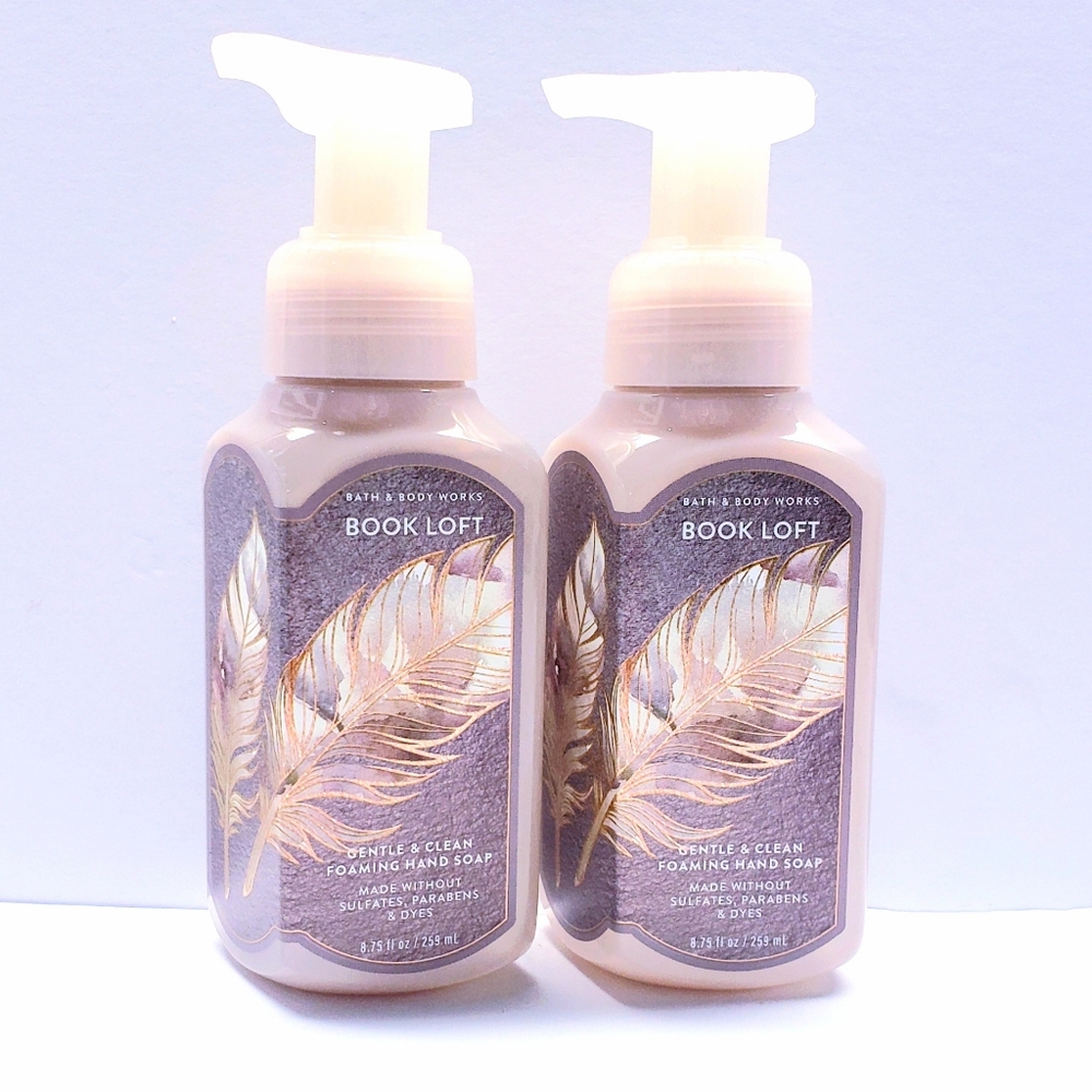 Bath & Body Works BOOK LOFT Gentle & Clean Foaming Hand Soap, 8.75 fl oz (2 Pcs)